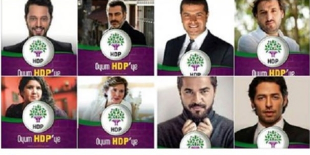 Ünlü sanatçıları HDP'li yaptılar!