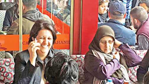 HDP’li yöneticiler keyifte üyeleri eylemde