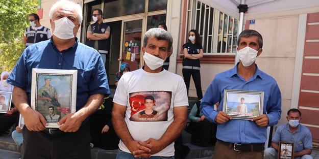 HDP'li yöneticilerden evlat nöbetindeki acılı babaya alçak tehdit