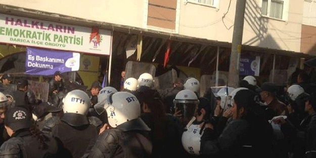 HDP'lilere polis müdahalesi: 20 gözaltı, 10 yaralı