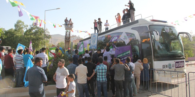 HDP'nin Kurtalan mitingi ilgi görmedi