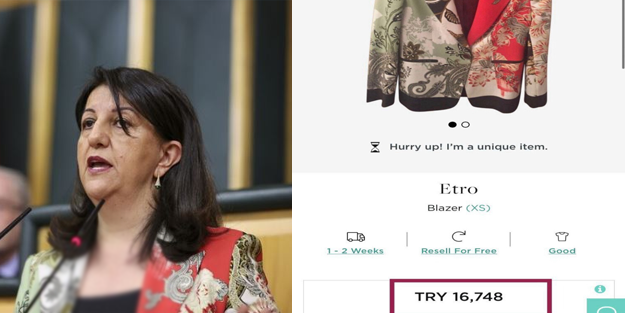 HDP'nin vekili Buldan'ın 16.000 TL'lik ceketi gündem oldu