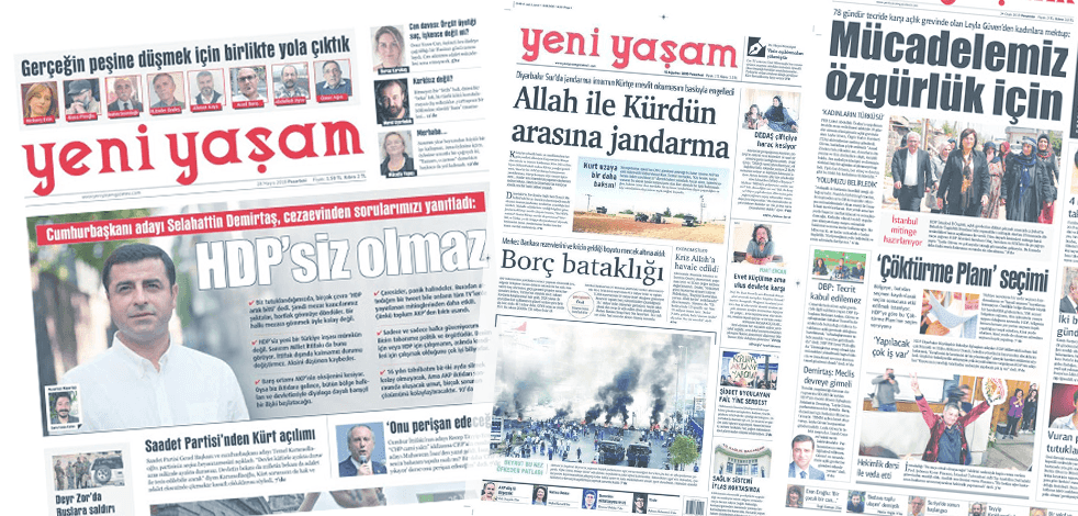 HDP'nin yayın organı Yeni Yaşam Gazetesi'ne erişim engeli