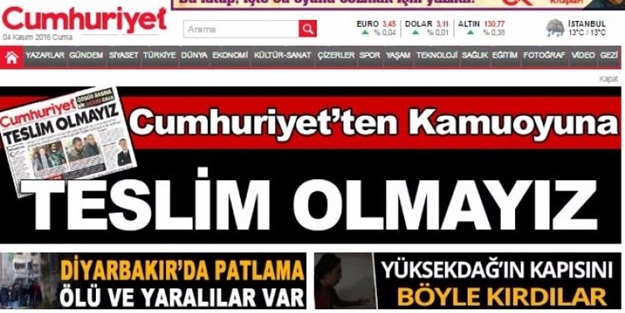 HDP'ye operasyon, Cumhuriyet'e battı!