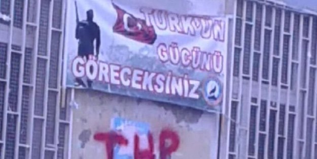 HDP'ye pankartlı gönderme