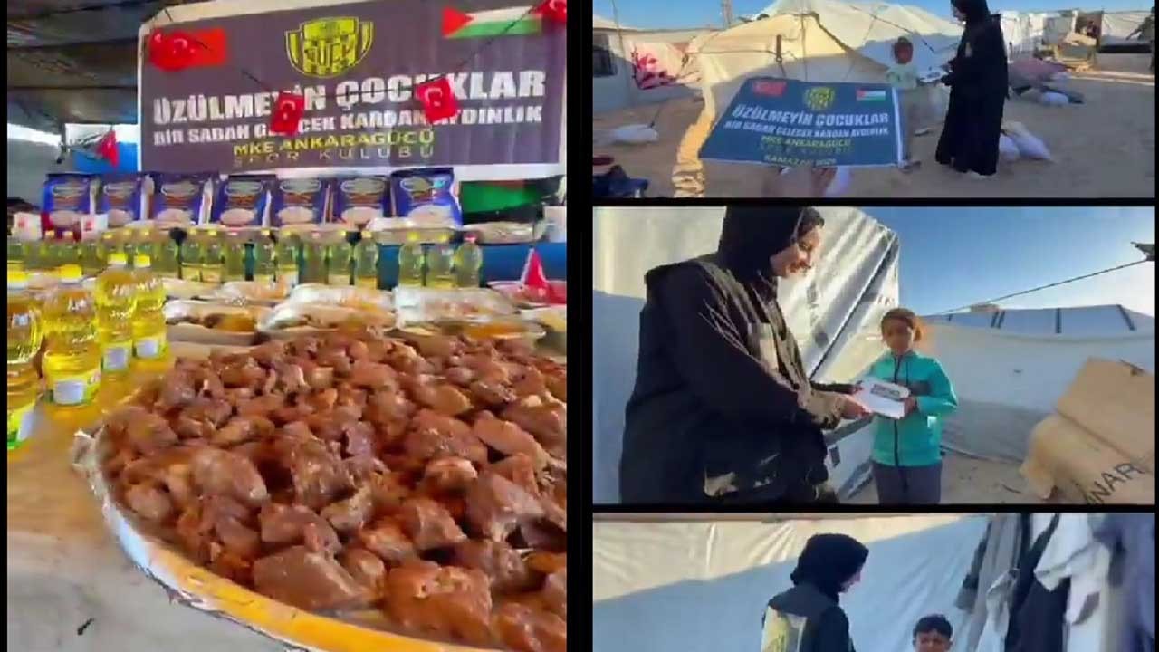 Helal olsun! MKE Ankaragücü Gazze'de iftar verdi