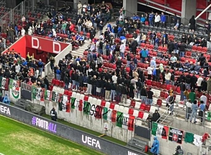 Helal olsun size İtalyanlar! Katil İsrail'e şok protesto