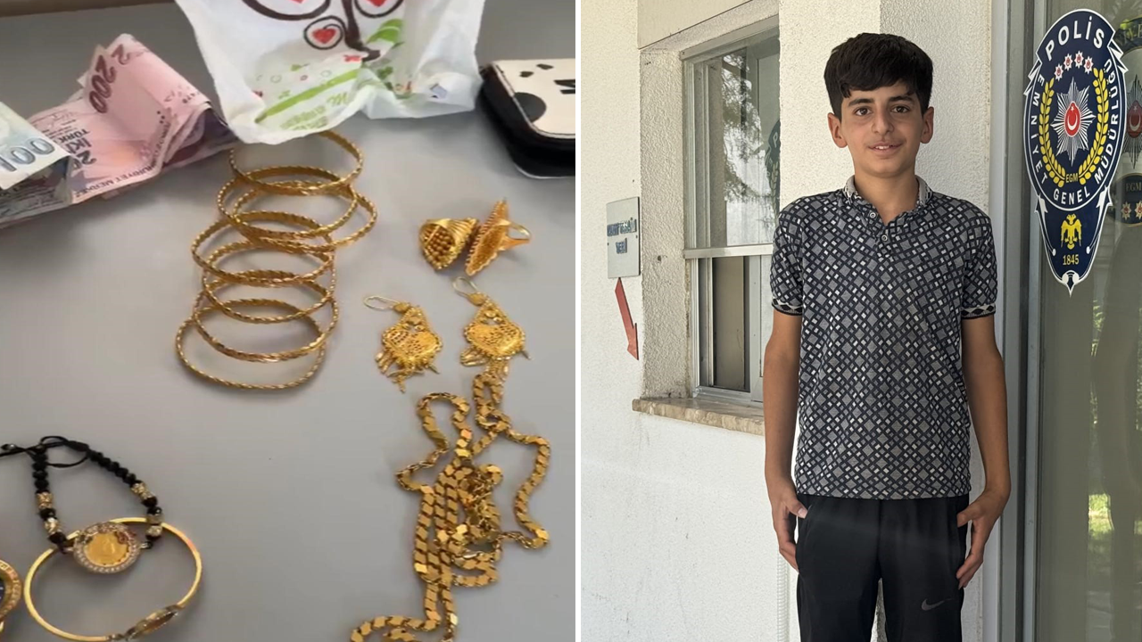 Helal sana be çocuk! 15 yaşındaki Ömer, çöpün yanında bulduğu 1 milyon 600 bin liralık altını polise teslim etti