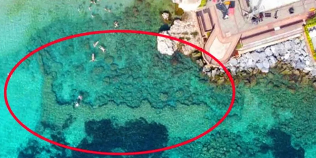 Helenistik döneme ait Türkiye'den ilginç keşif! Kızılkule'nin önünde yosunların altından çıktı!