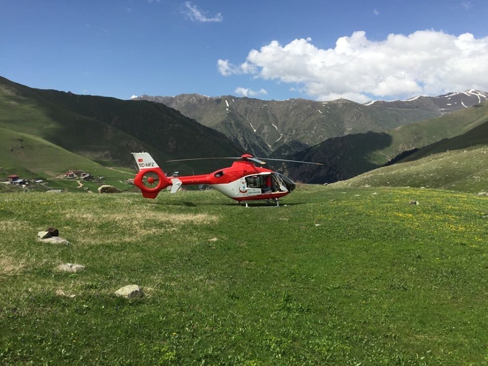 Helikopter ambulans 2019 yılında 255 hasta için havalandı 