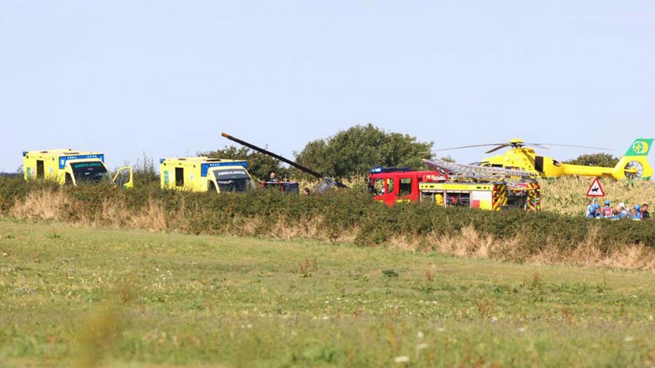 Helikopter düştü! Çok sayıda ekip sevk edildi