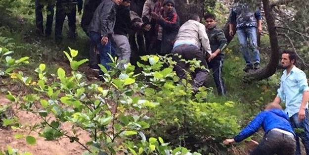 Helikopterin düştüğü bölgeden ilk fotoğraflar!