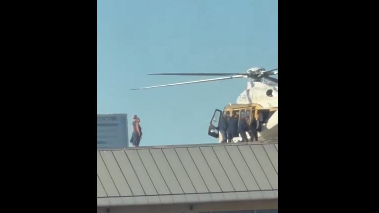 Helikopterle alıp gitti! Steven Saran otel çatısında görüntülendi