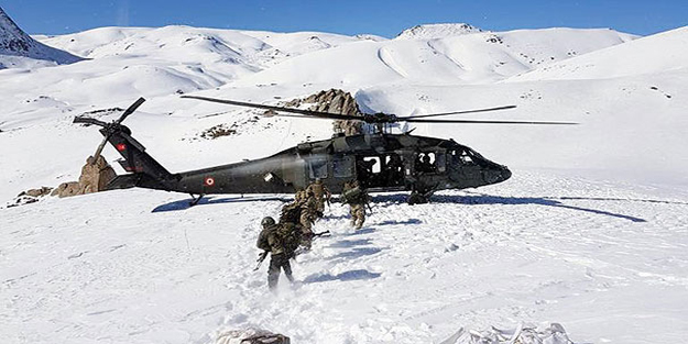 Helikopterle indirildiler!