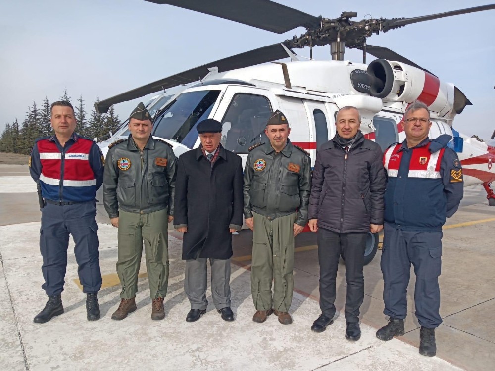 Helikopterle tespit edilen 23 araca 12 bin TL ceza 