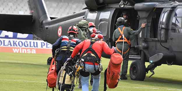 Helikopter destekli 'cenaze' operasyonu
