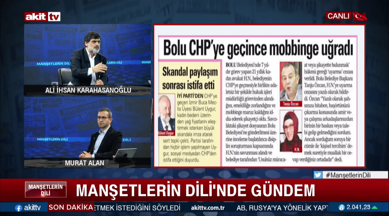 Hem başörtülüye mobing hem hedef şaşırtma! Tanju Özcan çakallığı