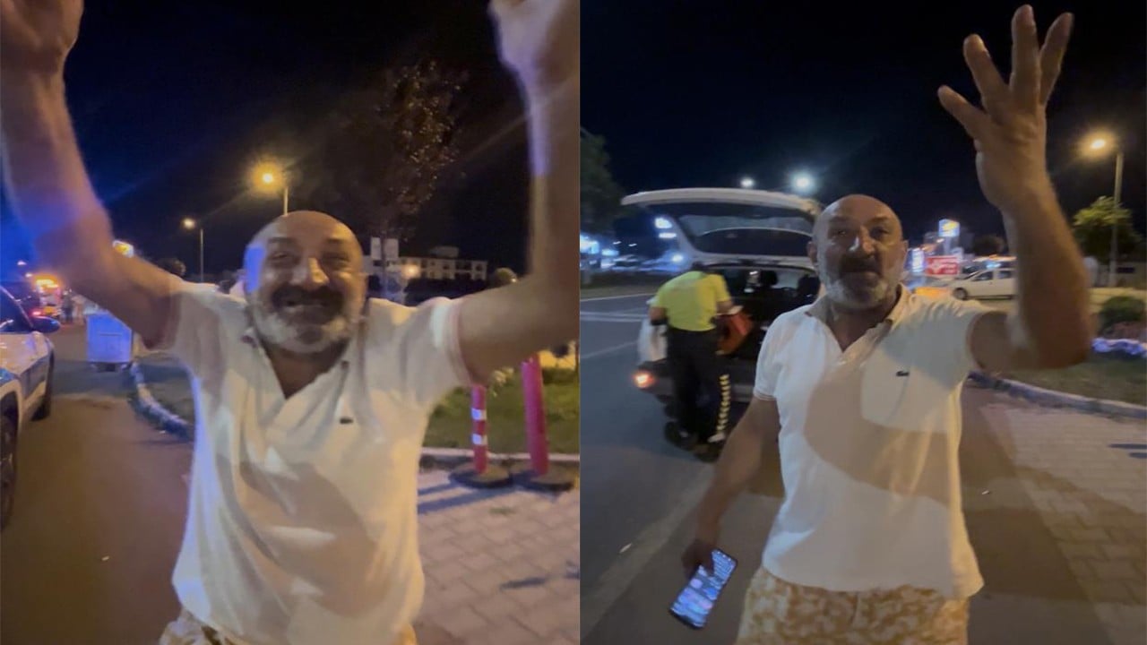 Hem ehliyetsiz hem de sarhoş sürücüden ‘bomba rezillik’