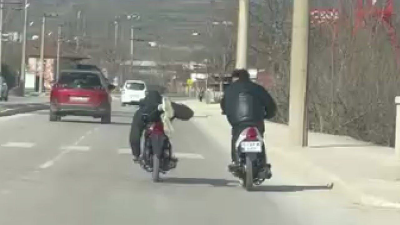 Hem kendi canını hem de trafiktekileri hiçe saydı