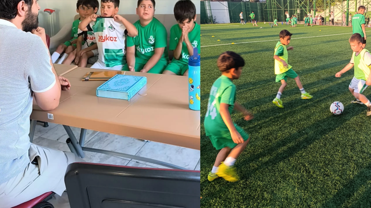 Hem Kur'an kursu hem de profesyonel futbol okulu!