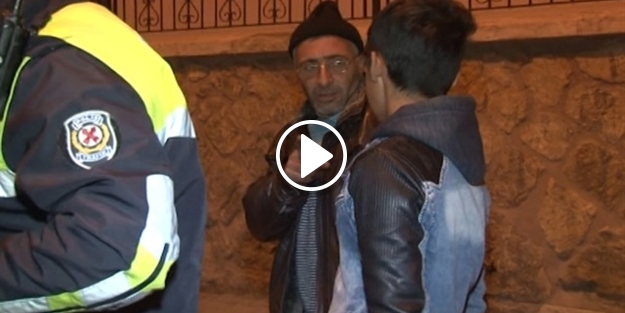 Hem polisten ceza hem de babasından böyle fırça yedi