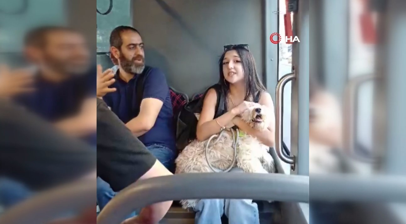 Bunların canlıya sevgisi bu kadar işte! Köpeğe şevkat insana tehdit