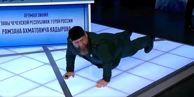 Her şey canlı yayında oldu! Kendisini ispatlamak isteyen Kadirov, bakın ne yaptı