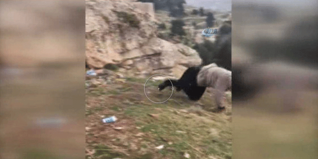 20 metreden yere düştüğü anları arkadaşı böyle kaydetti