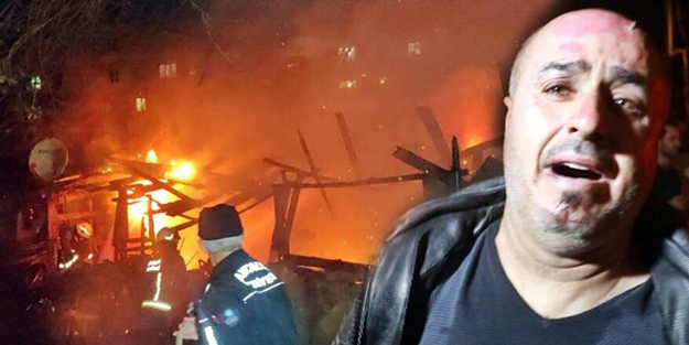 Her şeyi kül oldu! Maaşını kurtarabilmek için alevlere daldı!