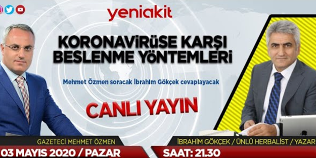 Herbalist Araştırmacı İbrahim Gökçek, birazdan canlı yayın konuğu oluyor
