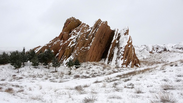Herkes bu manzaraya hayran kaldı! Dünya'daki Mars kar altında kaldı