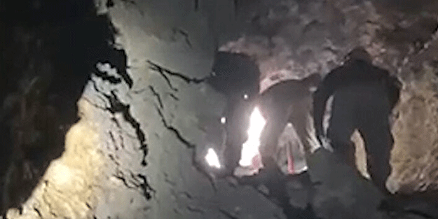 Herkes gizemli mağarayı merak ediyor! Sular çekilince...