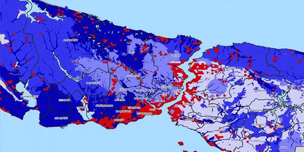 Herkes merak ediyor! İşte ilçe ilçe İstanbul'un deprem risk haritası