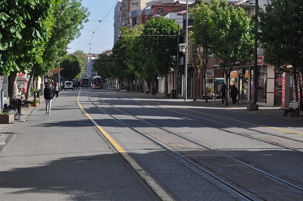 Eskişehir'de çarşı boş kaldı