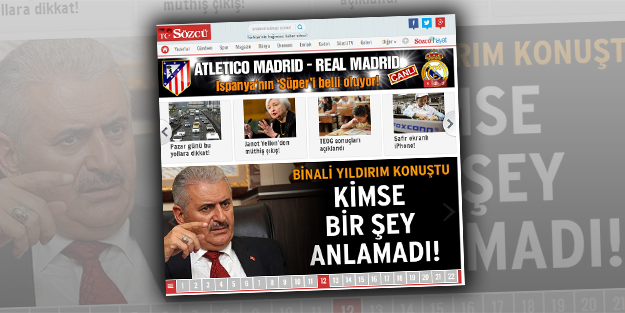 Herkesin anladığını, Sözcü anlamadı