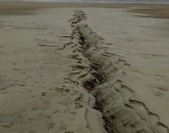 Herkesin konuştuğu o olay görüntülendi! Bakın fay ne hale geldi