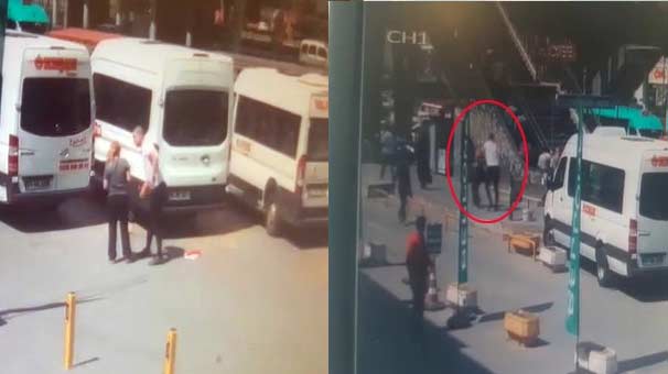 Herkesin ortasında kadını darp etti, kimse umursamadı