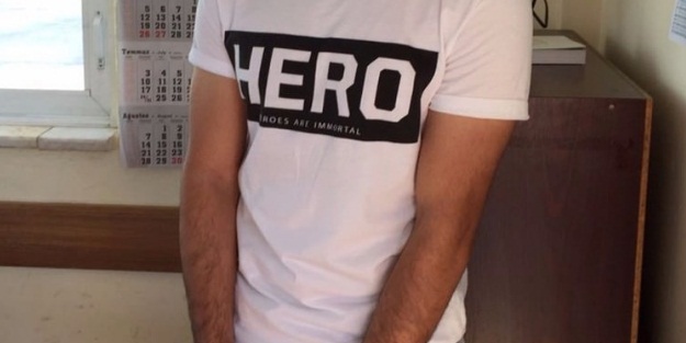 'Hero' tişörtüyle duruşmaya gelmişti, tutuklandı