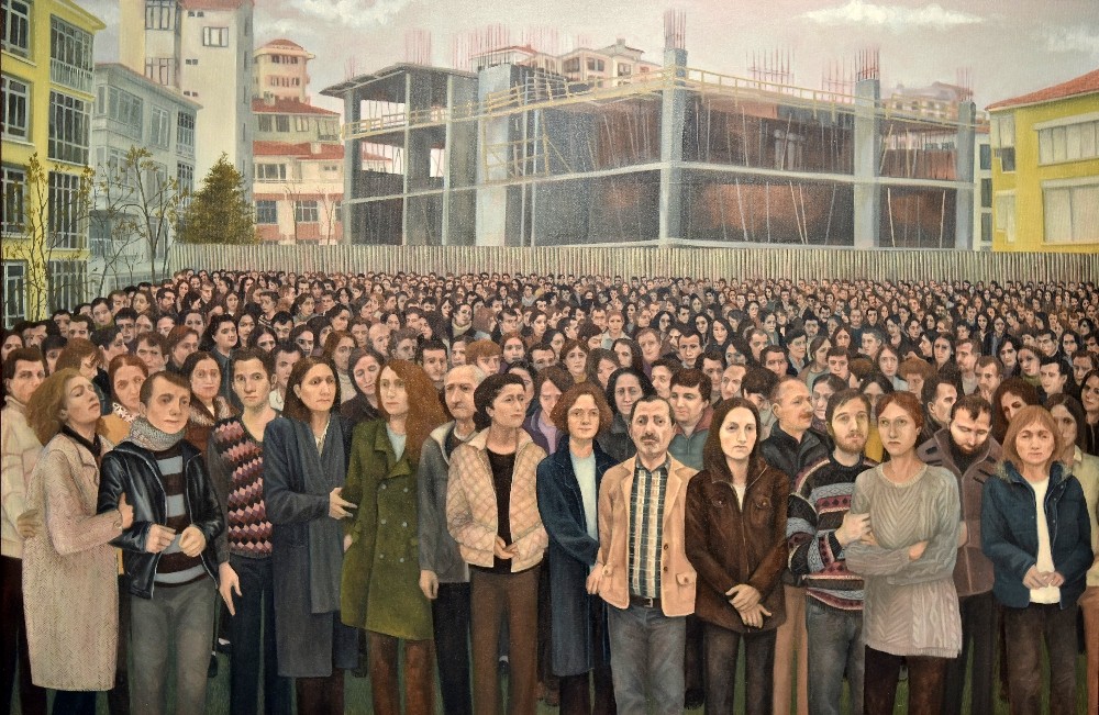 Heykel ve yağlı boya resimler, sanatseverlerin beğenisine sunuldu 