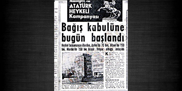 Heykele var millete yok