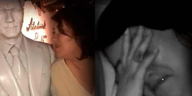 Heykellere fısıldayan bir kadın Atatürk’e içini böyle döktü! "Ulan öldük Atatürkçülükten"