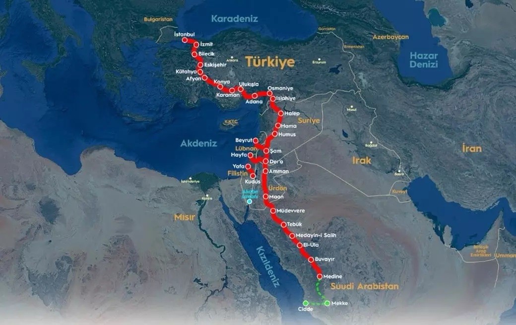 Hicaz Demiryolu haritasında dikkat çeken ‘Filistin’ detayı