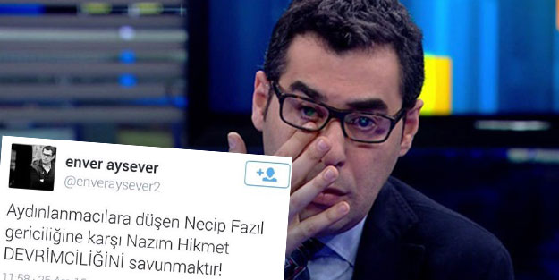 Enver Aysever, Hikmedov'a sığınarak Üstad Necip Fazıl'a saldırdı