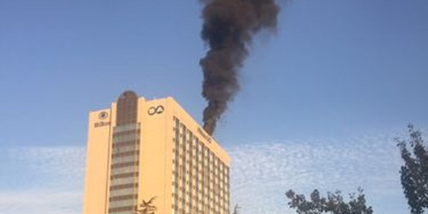 Hilton'da yangın
