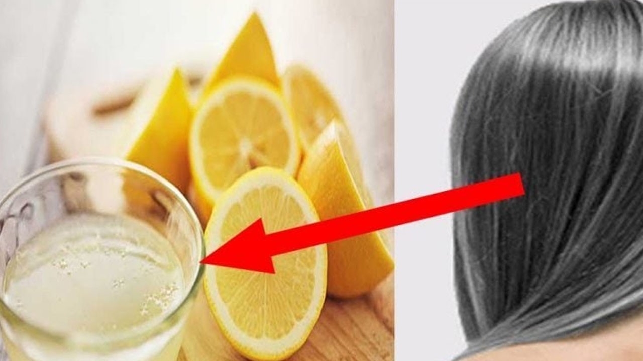 Hindistancevizi yağı ve limon ile saçınız artık hiç beyazlamayacak: