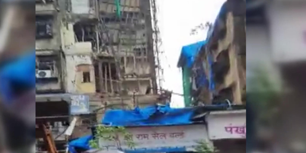 Korku dolu anlar! 7 katlı bina çöktü