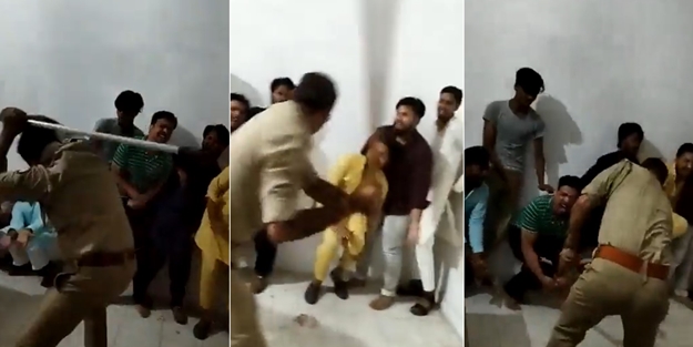 Hindistan'da zulüm sürüyor: Alçak Hint polisinden Müslümanlara işkence!