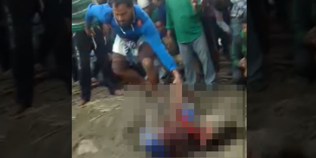 Hindu çeteler bir anne ve yavrusunu diri diri toprağa gömdü