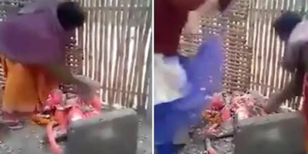 Hindular putları kırmaya başladı: Bizi koronadan koruyamadı