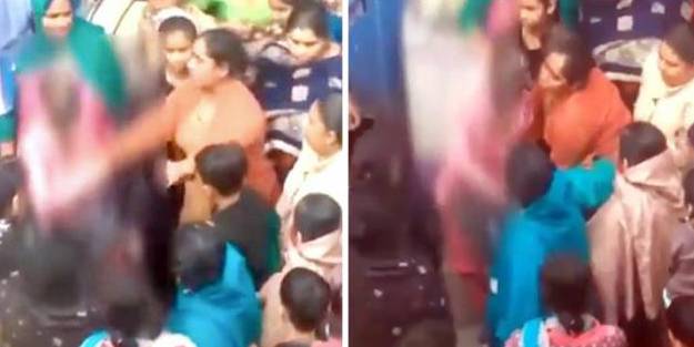 Hinduların vahşi yüzü! Tecavüze uğrayan genç kızı sokaklarda teşhir edip dövdüler